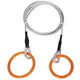 Log Choker Cable 3/16' x 10 ft - Logging Choker with Tow Rings for UTV ATV Lawn...