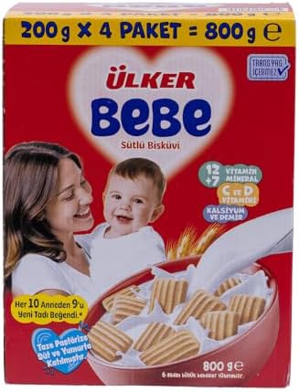 ÜLKER Bebe Bisküvi, 200 Gr, 4'lü Paket — Amazon ürün görseli