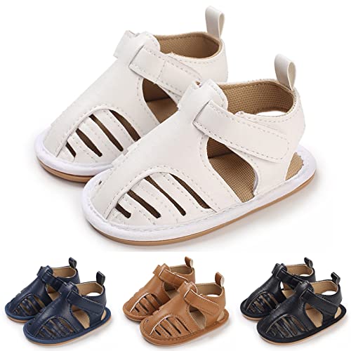 Quilted Baby Booties Summer Children Infants Shoes Boys And Girls Sandals Flat Soles Light Baby Boy Booties 6-12 Months3
