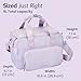 Bentgo Insulated Lunch Bag – Extra-Large Capacity Adult Lunch Bag with Shoulder Strap and External Storage Compartment, Durable, Lightweight, Ideal for Work, School, & Meals On the Go (Lavender)