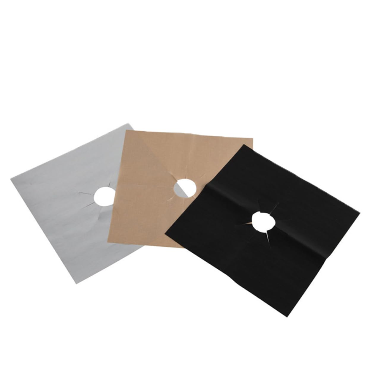 Hemobllo 24pezzi Coperture Per Bruciatore Gas Riutilizzabili Protezione Per Piano Cottura Facili Da Pulire Materiale Resistente e Antistatico Argento