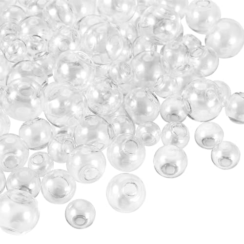 Materiale di alta qualità: realizzate in vetro di alta qualità, queste perline di cristallo sono affidabili e aggiungono un tocco elegante alle tue creazioni. Lo squisito vetro soffiato esalta la bellezza dei tuoi disegni garantendo la longevità