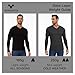 MERINNOVATION Merino Wool Base Layer Mens - 100% Merino Wool Shirts for Men Lite - Midweight Long Sleeve V Neck T-Shirt
