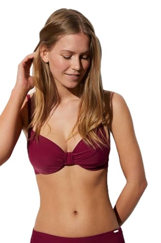 YSABEL MORA - Top Bikini con aro Reductor Copa D Granate