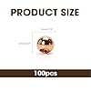 100Pcs/lot 5mm Solid Copper Spacer Ball Beads with Smooth Shiny Clear Coat Metal Round in Big Seamed Finding Sizes for Making Jewelry Supplies (0.19inch) #1