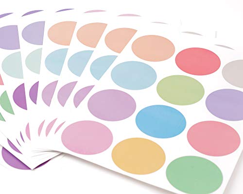 Vinilo Decorativo Confeti Redondo Pastel Rainbow 2 Pulg x120 pzas miniatura 3