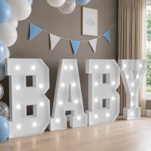 Image of 3FT Marquee Letters A, Large Light Up Letters for Birthday Decor