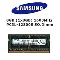 Samsung 8GB (1x 8GB) DDR3 1600MHz (PC3L 12800S) SO Dimm Low Voltage Notebook Laptop Arbeitsspeicher RAM Memory