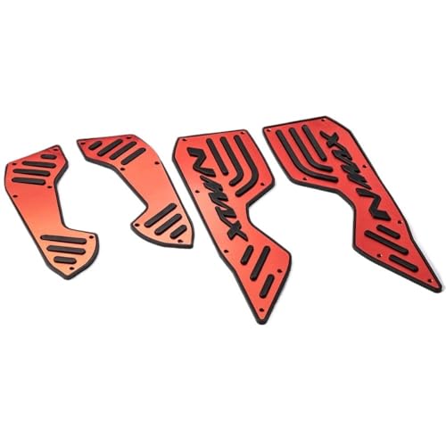 Accessoires moto NMAX 155 : repose-pieds et pédales de scooter rouge
