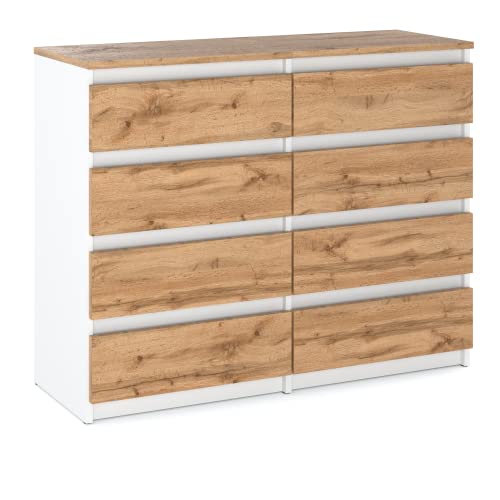 MRBLS Kommode mit 8 Schubladen Sideboard Schubladenschrank Kleiderschrank...