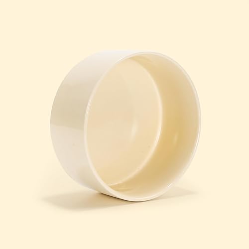 Miniatura 7 de SPUNKYJUNKY Cuenco de cerámica de 42 onzas para perros y gatos, moderno y lindo cuenco de agua con peso para repuesto beige (paquete de 2)