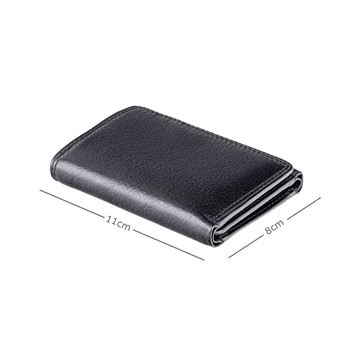 Visconti HT18 Classic Style Soft Leather Trifold Wallet (Black)3