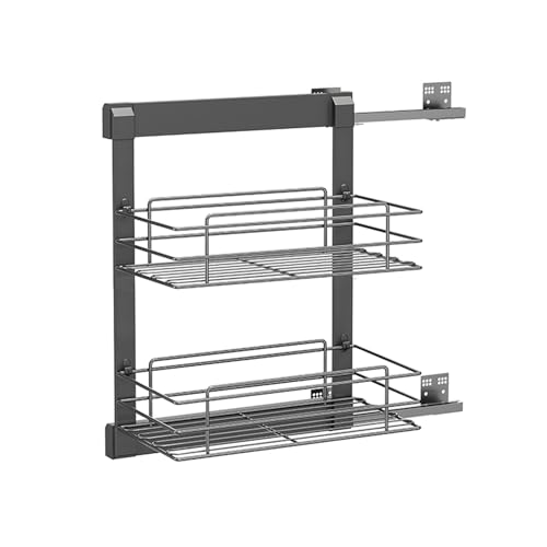 Panier de rangement coulissant pour optimiser un placard de cuisine