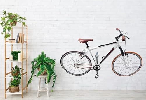 POINT Fahrrad Wandhalterung mit Pedalaufhängung bis 30 kg - platzsparende Fahrradaufhängung Wand zur vertikalen Lagerung - Fahrradhalterung für Garage Keller Abstellraum - für alle Fahrradtypen
