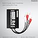 WisWinDa Pro 4Channels RCA Noise Filter Hum Eliminator Ground Loop Isolator (No Affect Bass) Quality Isolator for HiFi Stereo Home Theater Car Audio Player (Pro X4 4Channels RCA Ground Loop Isolator)