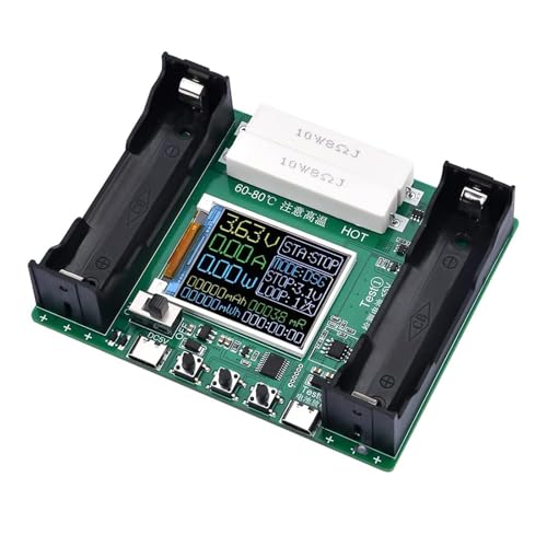 DC 5V/18650 Batteriekapazitätstester-Modul Batterie-Innenwiderstandstester mit LCD-Display für Lithiumbatterie Typ-C