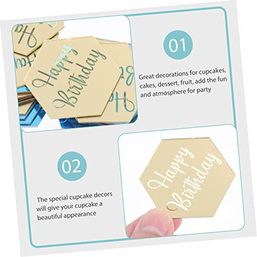 BESTOYARD 40 Peças De Ornamentos Decorativos Gravados Para Meninos Inserções De Festa Cartões De Enc