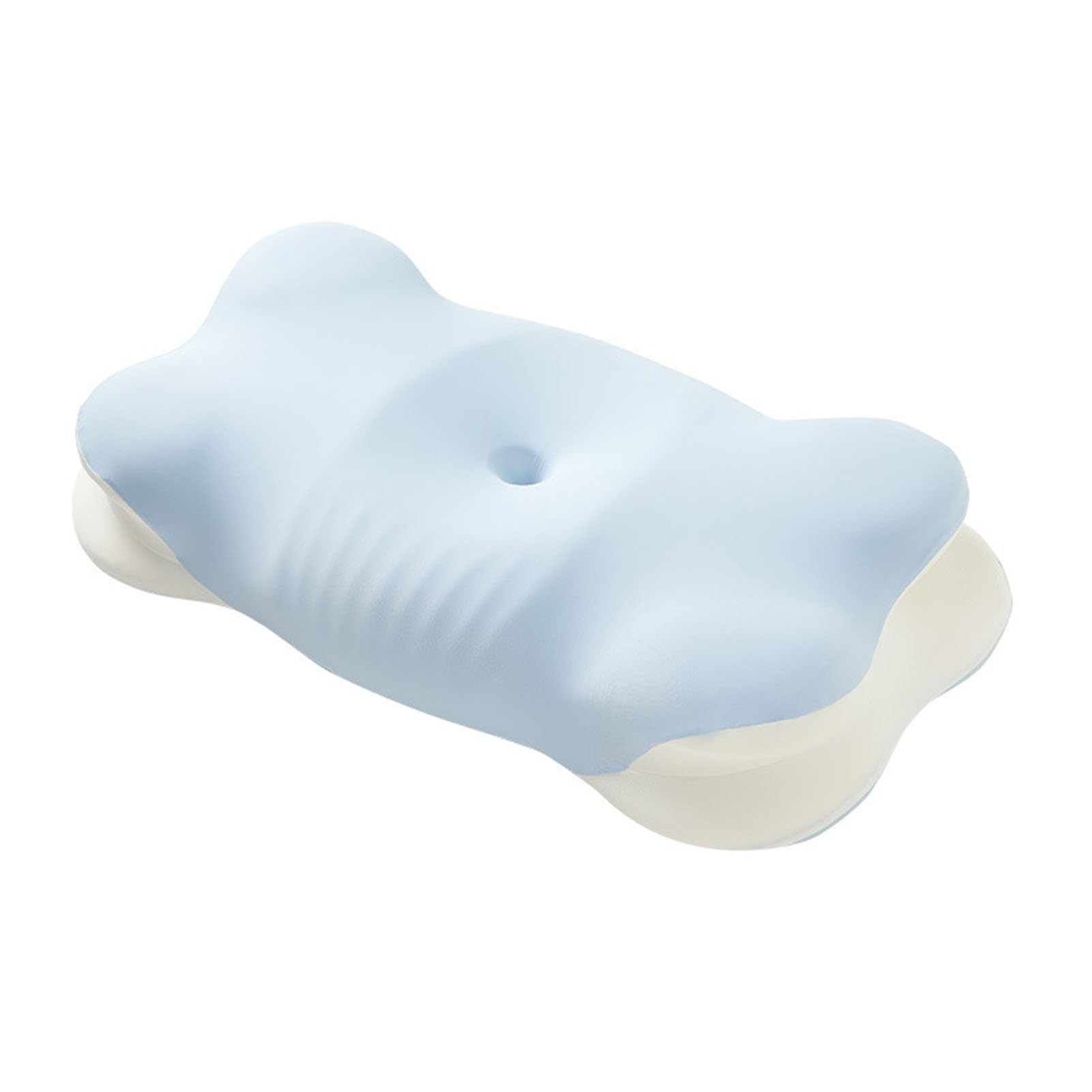 Poduszka pod szyję do spania, pianka z pamięcią kształtu, ergonomiczna konstrukcja, wsparcie zapobiegające chrapaniu, dla osób śpiących na boku i plecach, komfort ortopedyczny