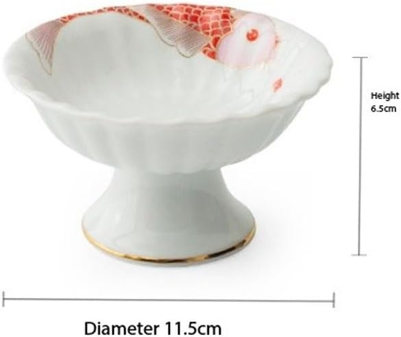 Ceramic High Legged Fruit Platter in The Afternoon Snacks Dried Fruits Were Placed on Trays