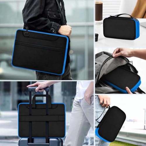 Image of Laptop Case 15.6 Inch Briefcase with Detachable Belt Bag,Compatible with MacBook Pro Model of 15-16 Inch and Most Popular 15.6 Inch Notebooks Chromebooks (B01K03)