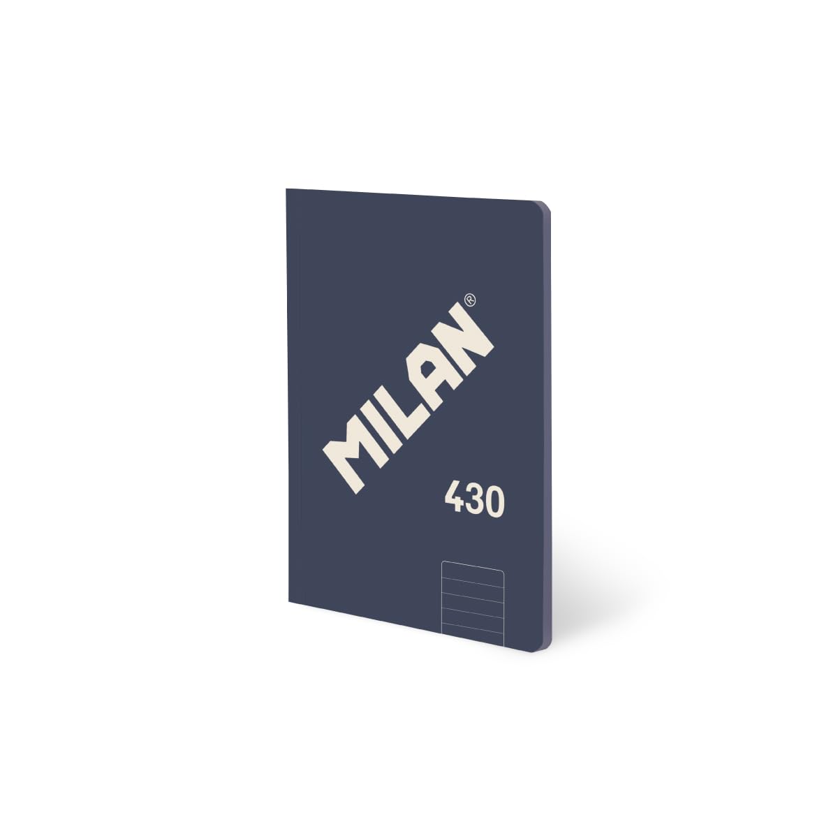 MILAN A5 Glued Ruled Notebook 48 Sheets 95gsm Collection 430 Since 1918 Blue