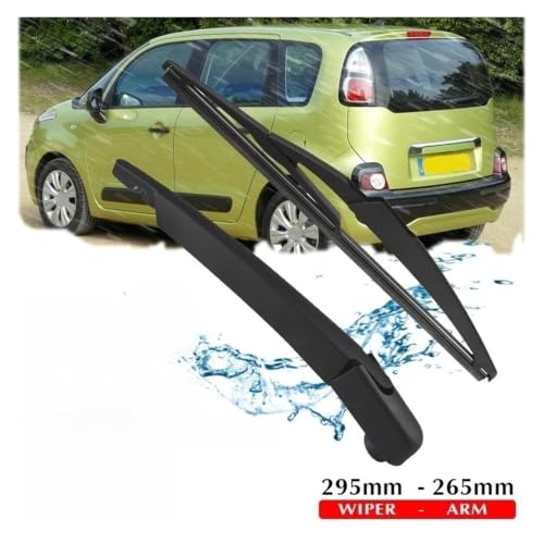 Limpiaparabrisas trasero para C3 Picasso 2009-2017 de 295mm con brazo trasero completo 2