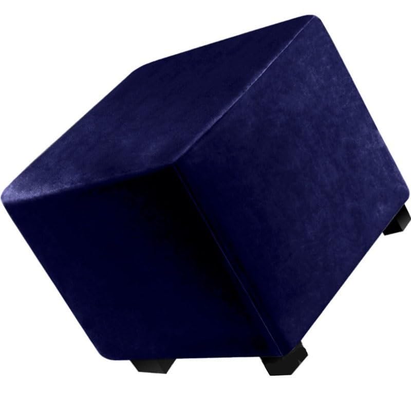 Hoowarm Ottoman Covers Elastic Luxury Footstool Protector Slipcover 40x40/45x45/50x50cm Square Ottoman Slipcovers Jacquard Soft Stool Covers for Living Room (Color : #24, Size : 35x35cm/14x14)