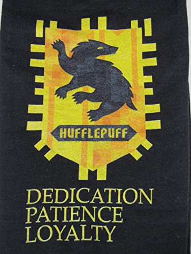 Bioworld Harry Potter Hufflepuff Badger Youth Black Graphic Jogger Pants2