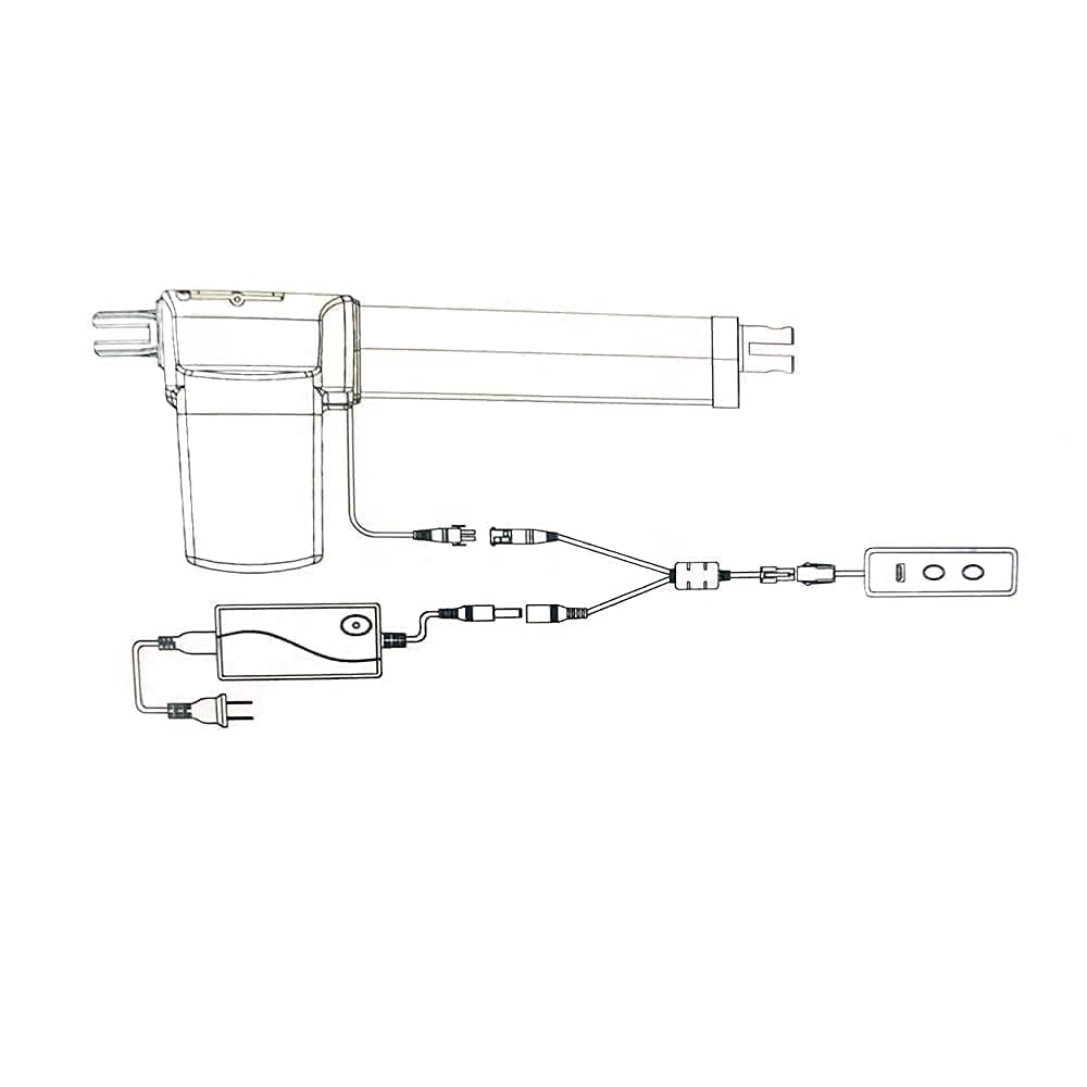 Controller reclinabile per sedia reclinabile elettrica 2 pulsanti Controllo 1 motore (con caricatore USB 5V 2A, ingresso DC29V) Installazione semplice