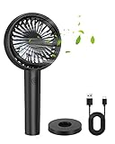 Maxesla Ventilador Portátil, 4000mAh Recargable Ventilador de Mano, Dirección Ajustable 3 Velocidades,5 a 8 Horas de Funcionamiento Continuo,Ventilador USB para Casa, Viajes, al Aire Libre