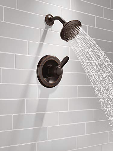 Delta Faucet Lahara 14 Series Single-Handle Shower Faucet, Shower Trim Kit With 5-Spray Touch-Clean Shower Head, Venetian Bronze T14238-Rb (Valve Not Included) #TOP2