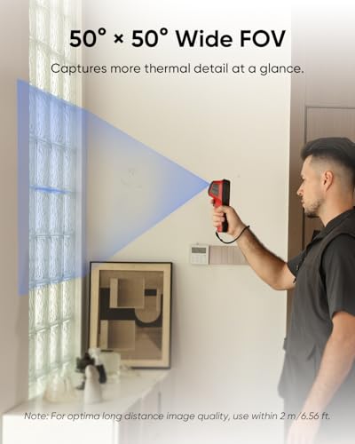 Image of HIKMICRO D01 Thermal Camera, SuperScene Smart Scene Recognition, 240x240 Super Resolution, 96x96 IR Resolution Therma Imaging Camera, 3350mAh for 11hrs Battery Life, Photo and Video Recording, 50 FOV
