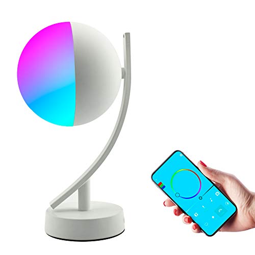 Preisvergleich Produktbild Schlafzimmer Einfache Art Smart Bluetooth Audio Kreative Led Schreibtischlampe, Handy-Fernbedienung Kompatibel Mit Mehreren Plattform Smart Lautsprecher Schreibtischlampe
