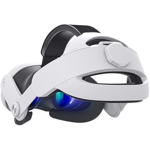 Kuject Design Comfort Head Strap Accessories for Quest 3S/Quest3, Elite Strap Replacement with Adjustable Hinge and Enlarged Head Support, VR Accessories Fit for Carrying Case Cover