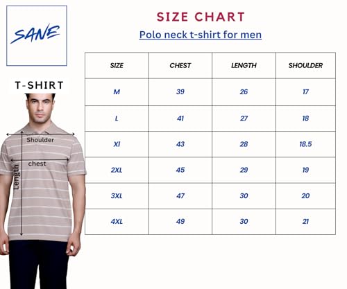 Image of SANE ORIGINALS Full Sleeves Polo T-Shirt for Men with Pocket || Stripe Collar and Pocket T-Shirt for Men Long Sleeves