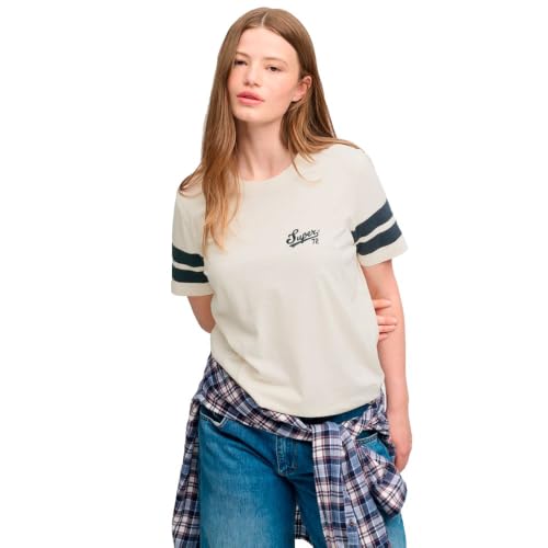 T shirt femme Superdry Varsity Script - vue 2