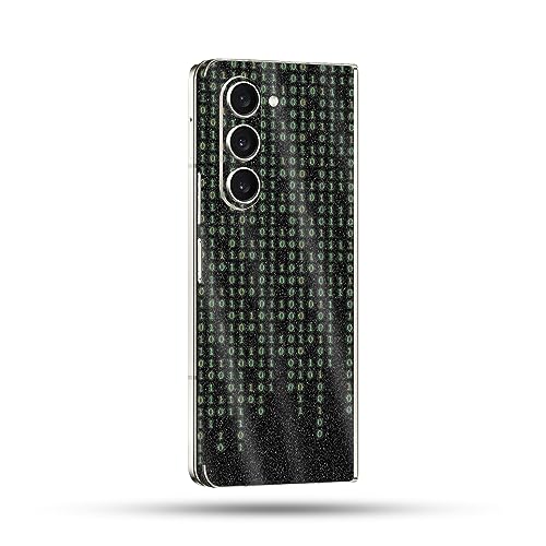Image of MightySkins Glossy Glitter Skin Compatible with Samsung Galaxy Z Fold 5 Full Wrap - Red Pill | Protective, Durable High-Gloss Glitter Finish | Easy to Apply & Change Styles | Made in The USA