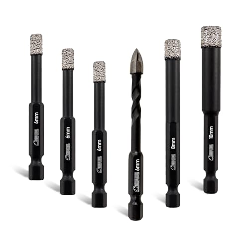 SHDIATOOL Diamantbohrer Set 6-teilig Fliesen