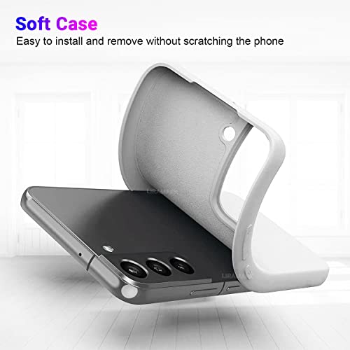 Image of LIRAMARK Liquid Silicone Soft Back Cover Case for Samsung Galaxy S22 Plus (White)