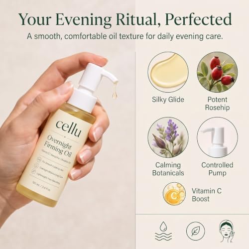Cellu Overnight Firming Oil, 2026 New Advanced Cellu Body Oil, 3.4 FL Oz - 5