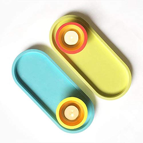 Concrete Oval Plate Molds Silicone Coaster Molds Cement Key Tray MOLDS Plaster Holder Molds - Image 3