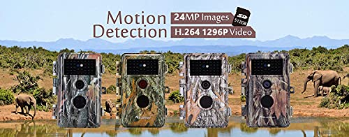 BLAZEVIDEO Wildlife Trail Camera Camera 32MP HD 1296P Video