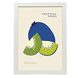 Nacnic Abstrakt Pop Art Poster Kiwi Moderne künstlerische 