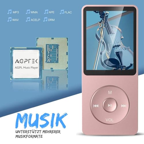 MP3 Bluetooth Écouteurs AGPTEK 64Go Plus de Problème de Stockage