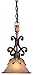 Metropolitan Lighting (n6240-355) Zaragoza Mini Pendant Shown In Golden Bronze With Salon Scavo Glass