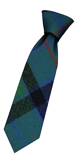 Cravate en laine pour garçon Flower of Scotland tartan infroissable