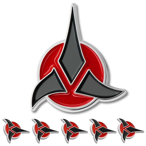 6/Pack Metal The Klingon Lapel Pin insignia Klingon Badge Souvenir Gifts