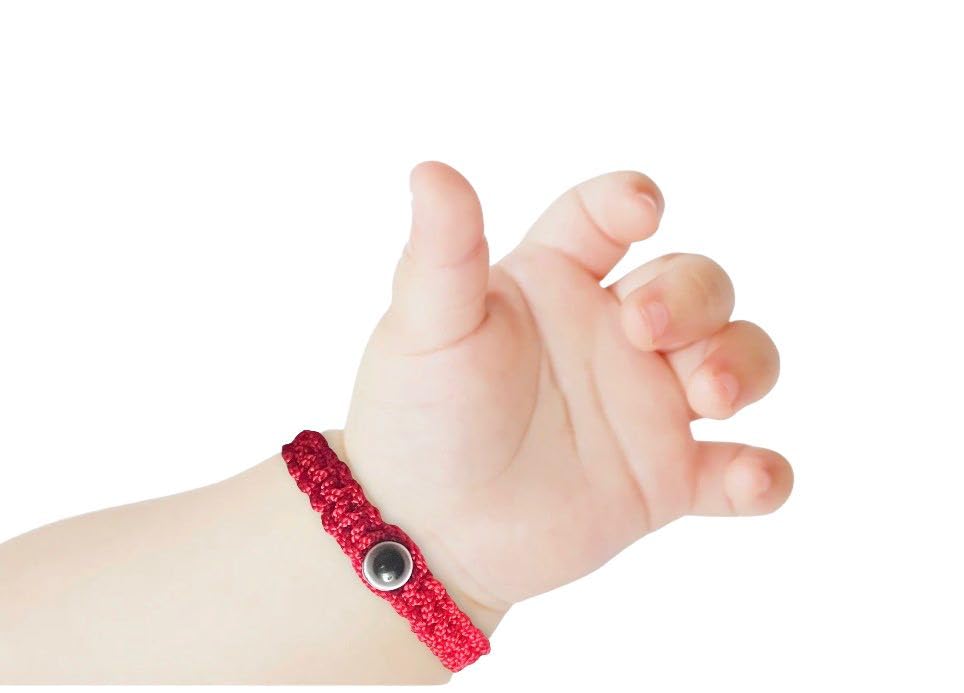 Pulsera roja para bebés, niña y bebé. Amuleto de protección para bebé. Cuerda para la buena suerte y el mal de ojo. Pulsera infantil para bebé Color