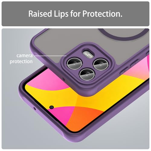 Image of Compatible with T-Mobile Revvl 8 Pro Case Cover,Compatible with MagSafe,Anti-Fall,Compatible with T-Mobile T Phone 3 Pro 5G Cell Protective Phone Case Purple