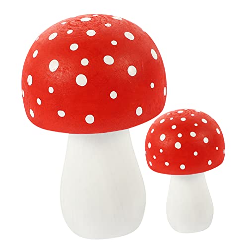 Champignons Miniatures en Bois YRYRYW | Décoration Artisanale et Élégante pour Intérieur
